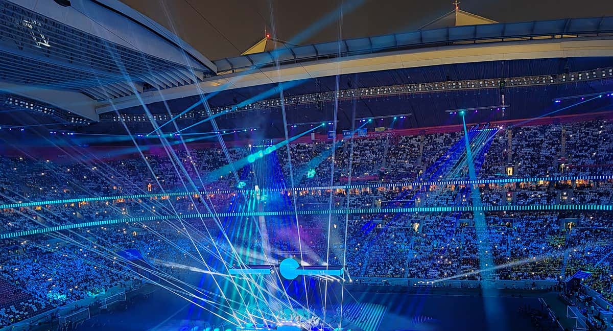 El estadio Al Khor durante la ceremonia inaugural del Mundial de Catar 2022.