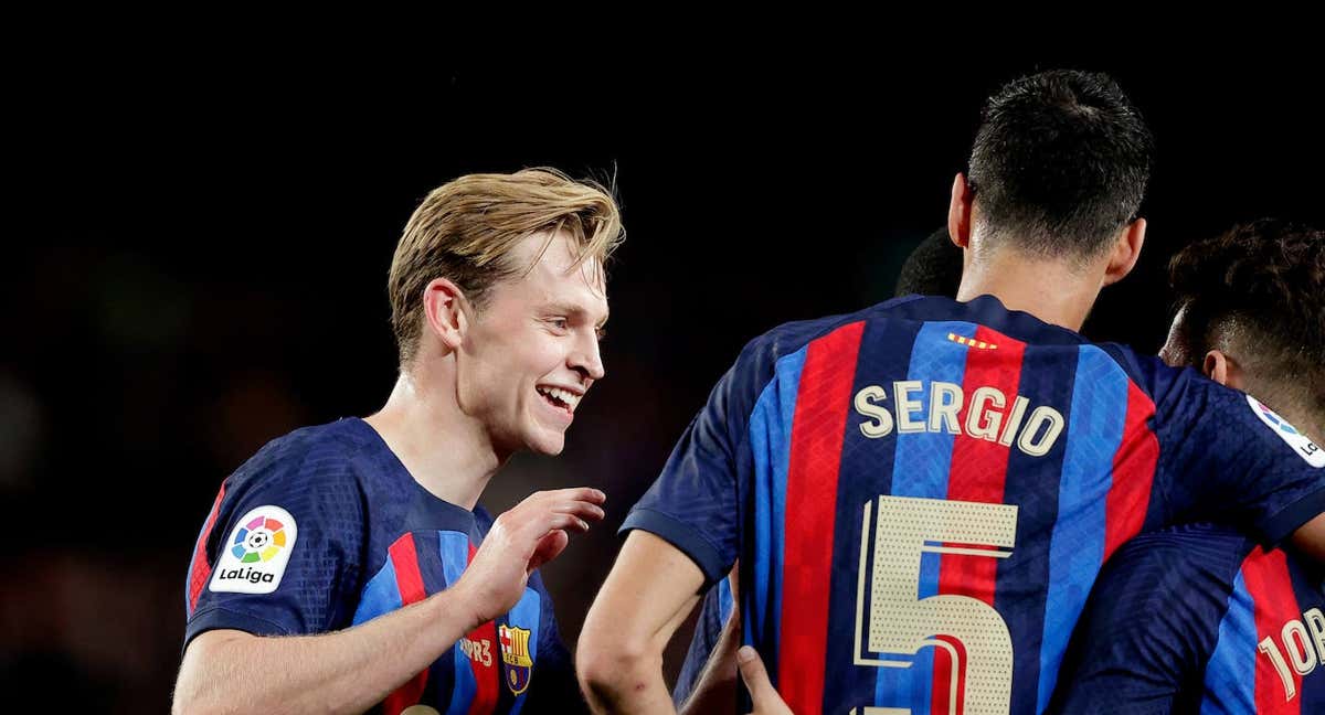 Frenkie, en un partido de esta temporada.