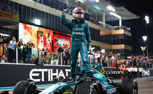 Sebastian Vettel se despide de la F1 en Abu Dhabi.  Getty Images