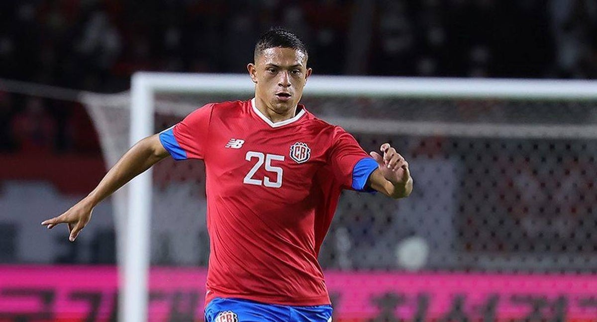 Anthony Hernández, en un partido amistoso previo al Mundial de Catar.