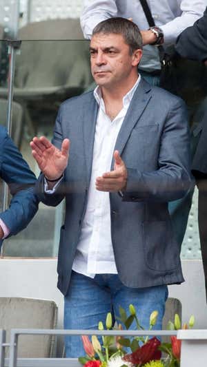 Manolo Sanchis, excentral de la Selección, en un torneo de tenis. GETTY