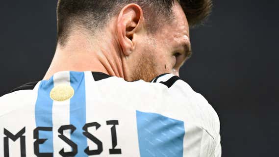 Leo Messi durante el partido /AFP