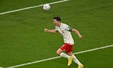 Lewandowski se emocionó con su primer gol en el Mundial