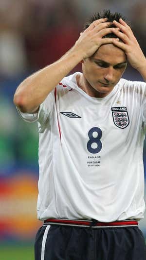 Lampard, en un partido con Inglaterra. GETTY