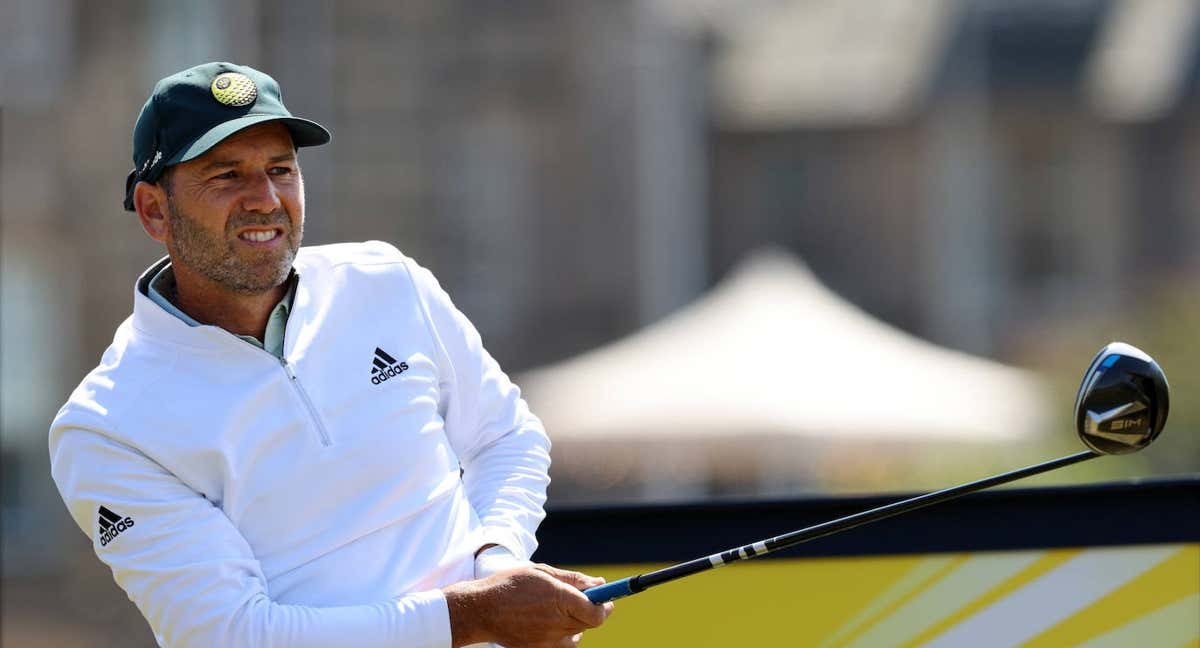 Sergio García tras un golpe en el pasado The Championship celebrado en Saint Andrews./Efe