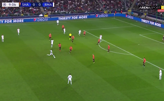 Contra el Shakhtar, en la Champions League.