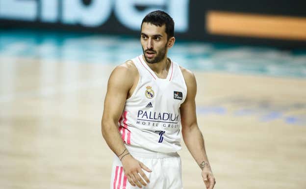 Facundo Campazzo en su última temporada en el Real Madrid. Getty Images