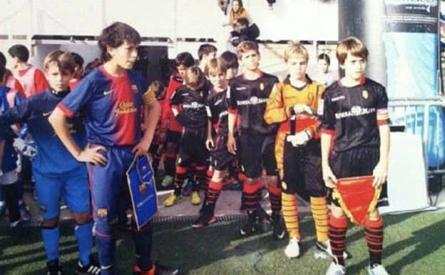 Eric y Josep, capitanes de Barça y Mallorca respectivamente. Instagram