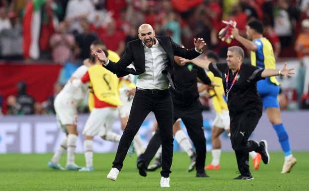 Walid Regragui lidera a Marruecos desde el banquillo.  REUTERS