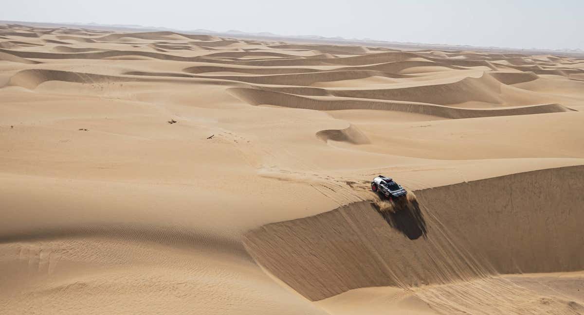 Stéphane Peterhansel, durante el Rally Dakar 2022.