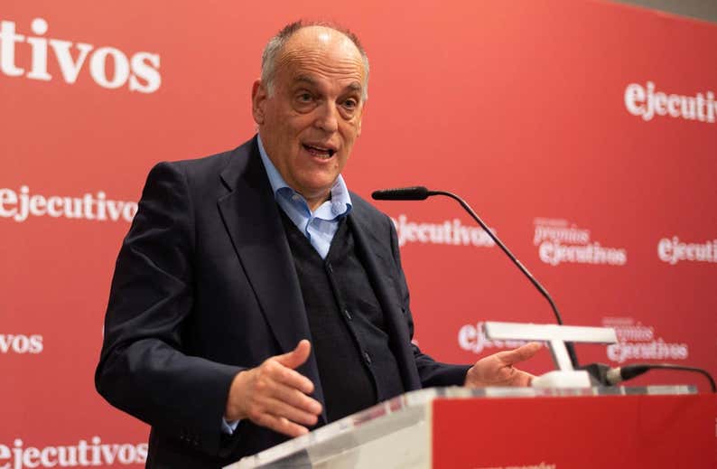 Tebas: “Que Madrid y Barça den una patada al resto ahora no me parece justo”