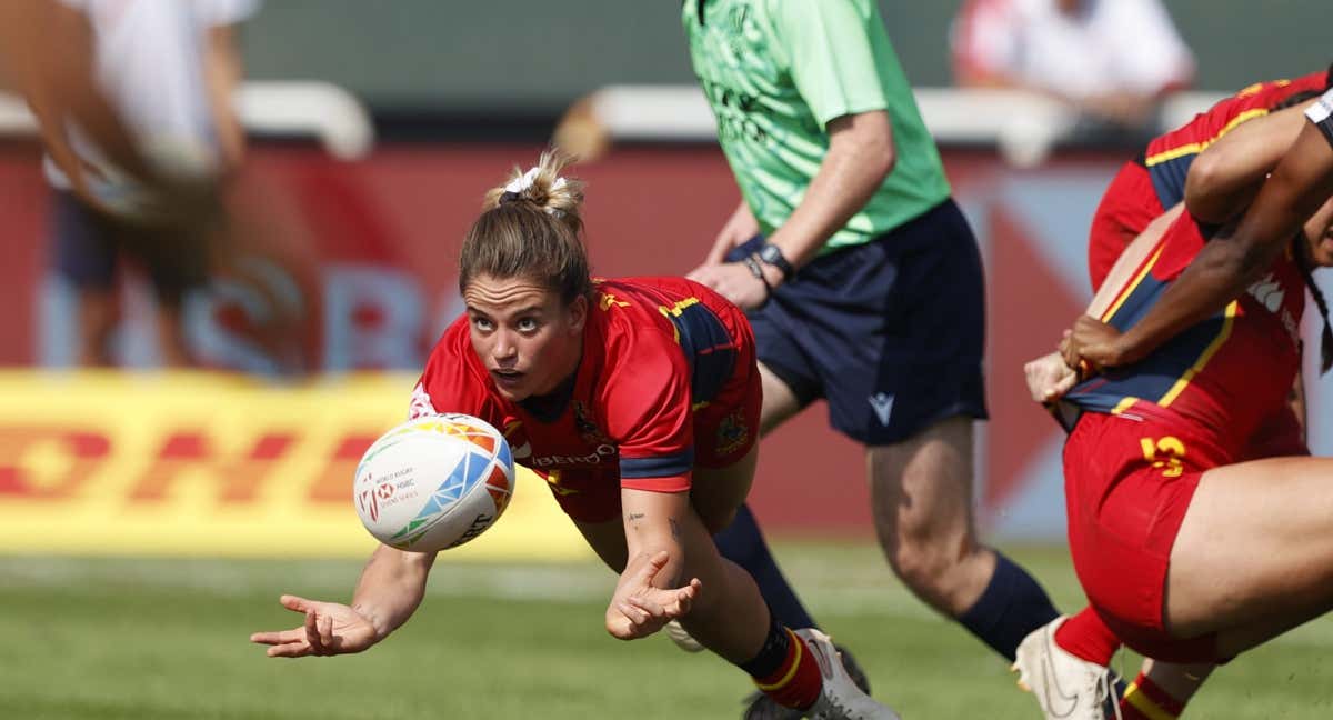 Amalia Argudo en el torneo de Dubai. /Foto: Mike Lee - KLC fotos for World Rugby