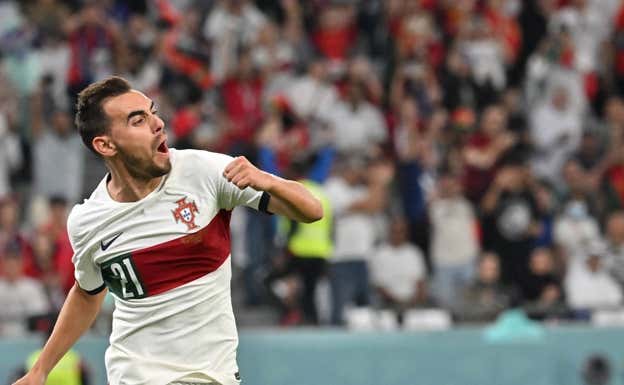 Ricardo Horta marcó el 1-0 ante Corea en el minuto seis de partido.  AFP