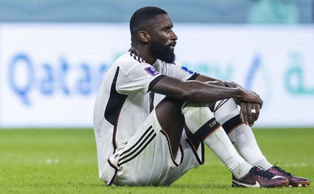 Rüdiger, tras caer eliminado del Mundial. AFP