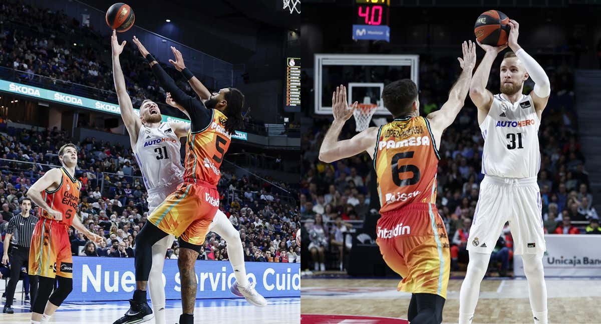 El despliegue de Dzanan Musa en el partido frente al Valencia Basket/ acb Photo - A.Villalba