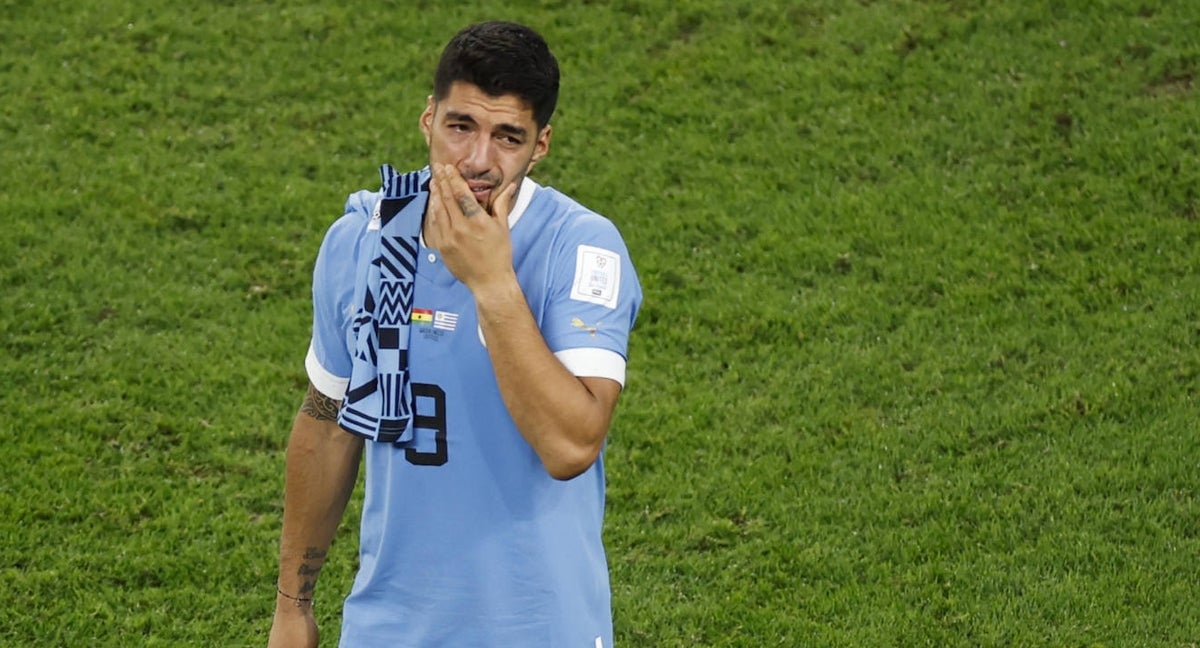 Luis Suárez, tras la eliminación de Uruguay.