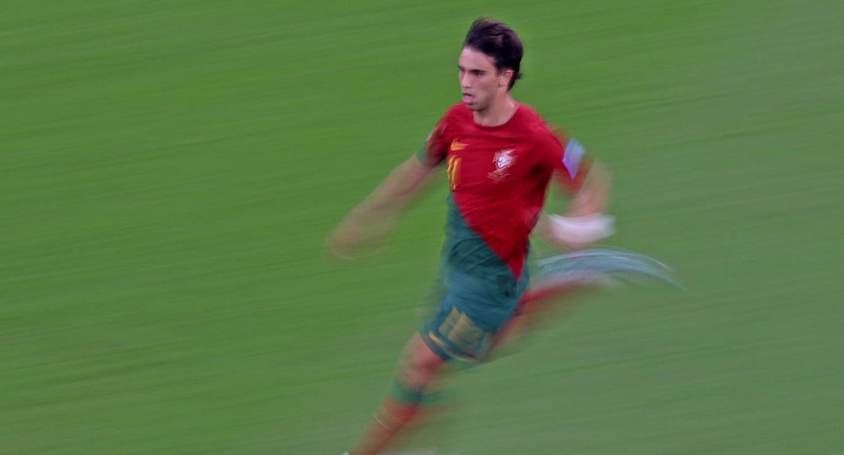 Joao Félix, en un partido con Portugal.