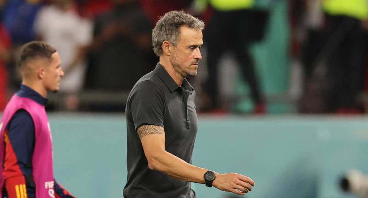 Luis Enrique abandona el Education City tras el Marruecos-España. /EFE