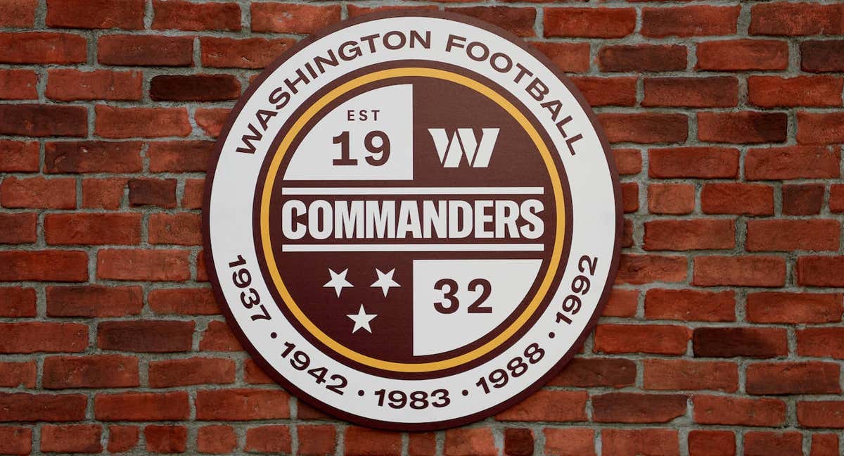 Escudo de los Washington Commanders. /GETTY
