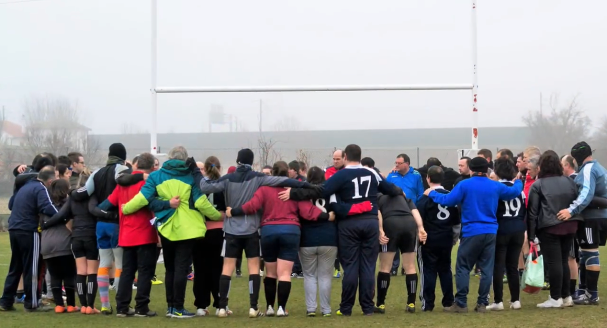 Equipos de rugby inclusivo unidos. /Rugby Ávila