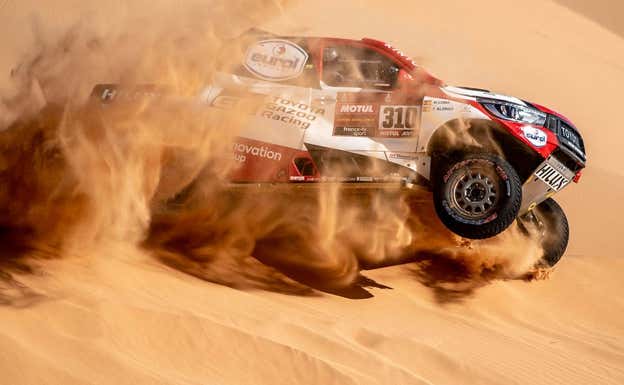 Fernando Alonso, en acción durante el Dakar 2020.  Toyota Gazoo Racing