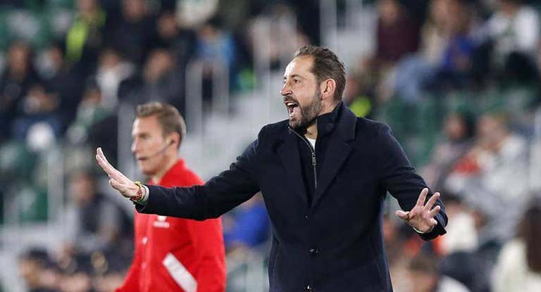 Pablo Machín en el amistoso ante el Genk (2-3)