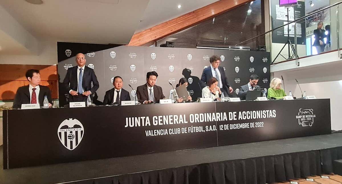 El consejo de administración del Valencia.