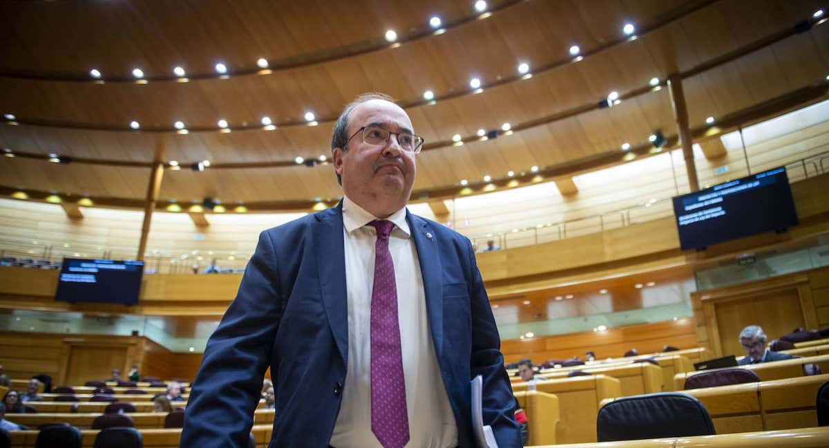 Iceta, en el Senado./EFE