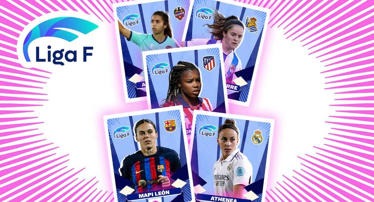 La recreación de Relevo de los cromos de la Liga F.