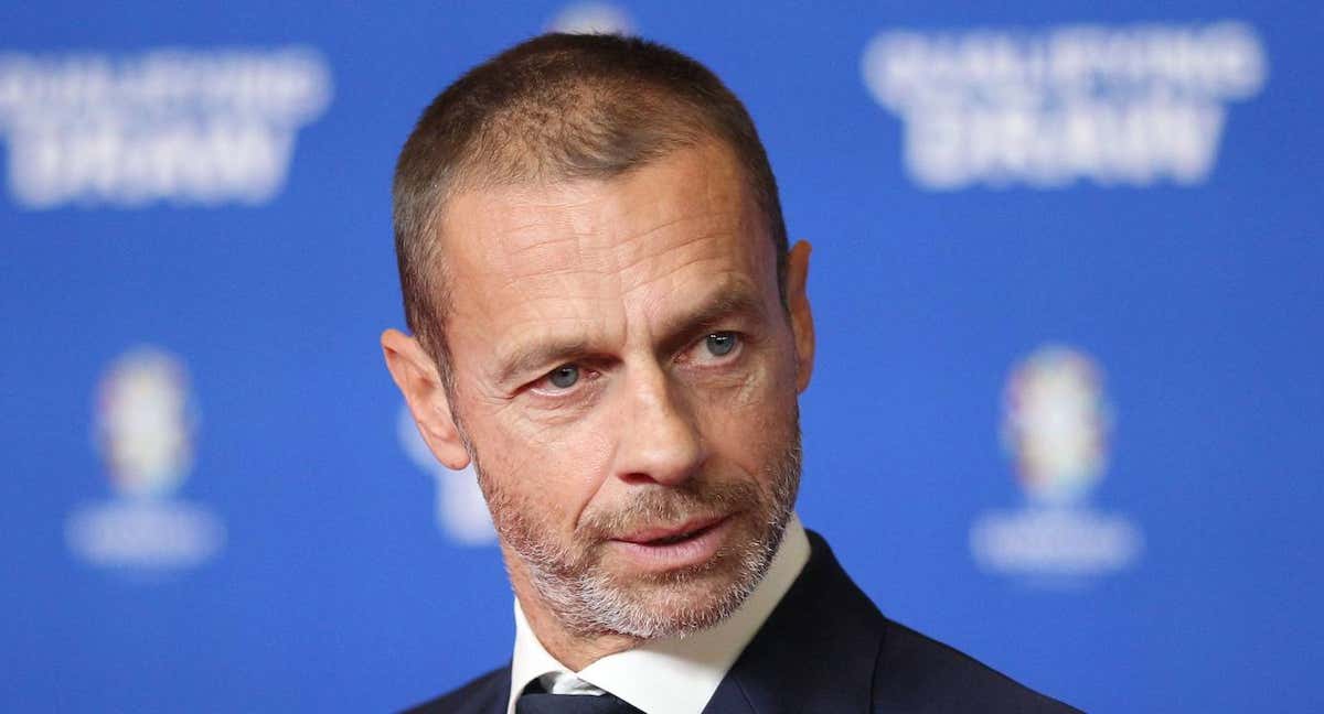 Aleksander Čeferin, presidente de UEFA./AFP