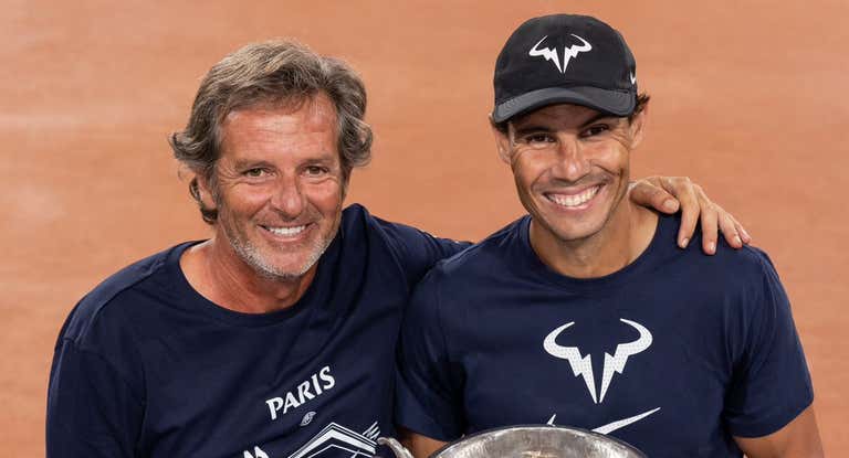 Francis Roig, junto a Rafael Nadal.