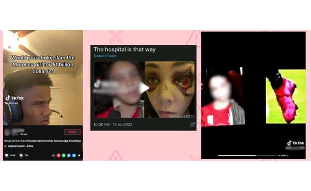 La niña marroquí acosada en el Mundial y su padre niegan que la mujer del audio viral sea su madre