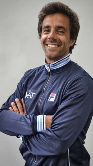 Gustavo Marcaccio, en su época en la Asociación Argentina de Tenis.  AAT