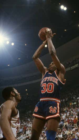 Bernard King, en acción con los Knicks. Getty Images