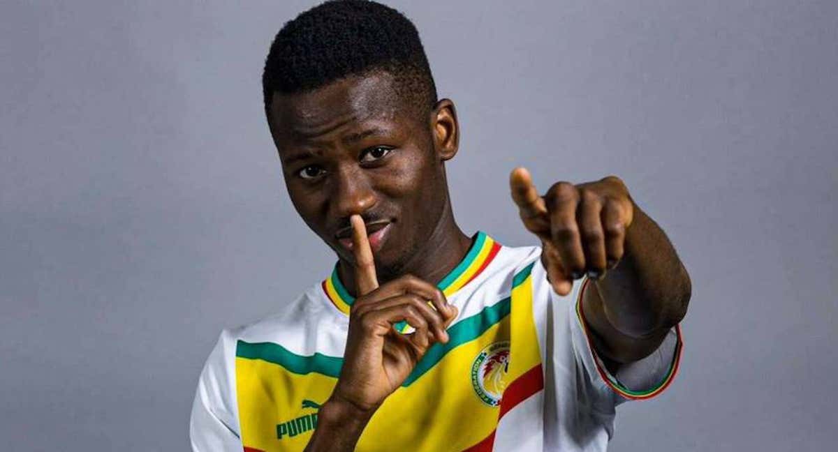 Pape Sarr, jugador senegalés del Tottenham. /GETTY