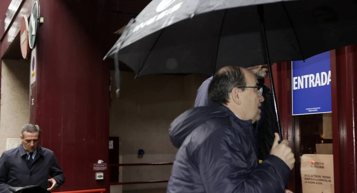 José Castro en su última visita a los juzgados.