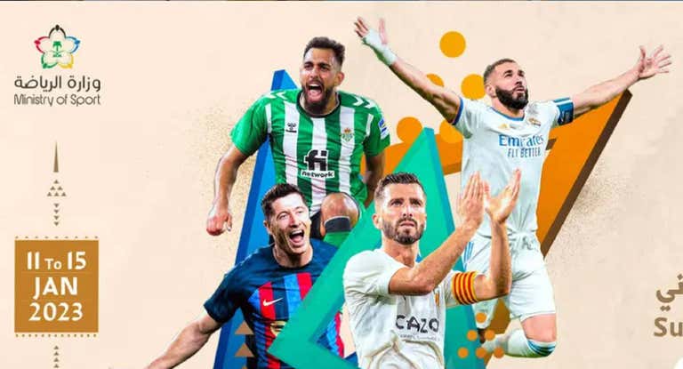 El cartel de la Supercopa de Arabia Saudí.