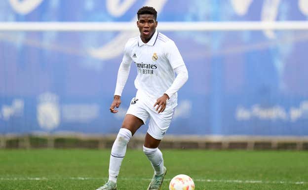 Marvel, en un partido con el Castilla.  GETTY