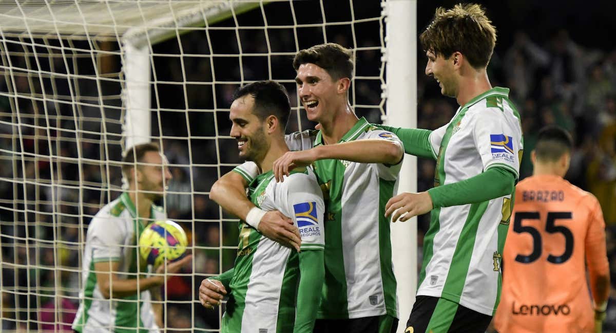 Juanmi celebra su gol ante el Inter en un amistoso./EFE