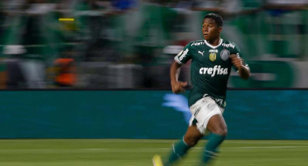 Endrick, en acción con el Palmeiras. /EFE