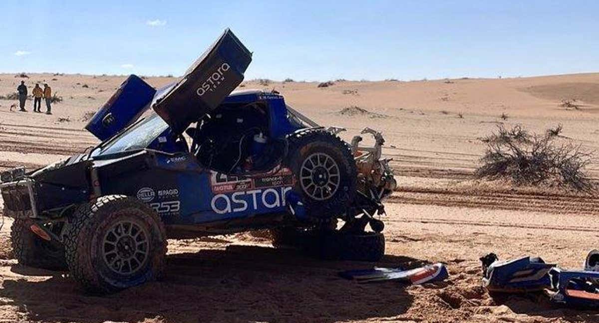 Duro accidente de Laia Sanz que puso en jaque su récord en el Rally Dakar