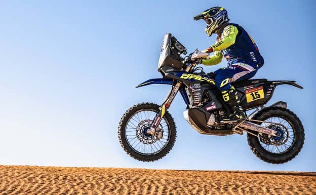 Lorenzo Santolino, en la etapa 6 del Rally Dakar 2023.  Sherco