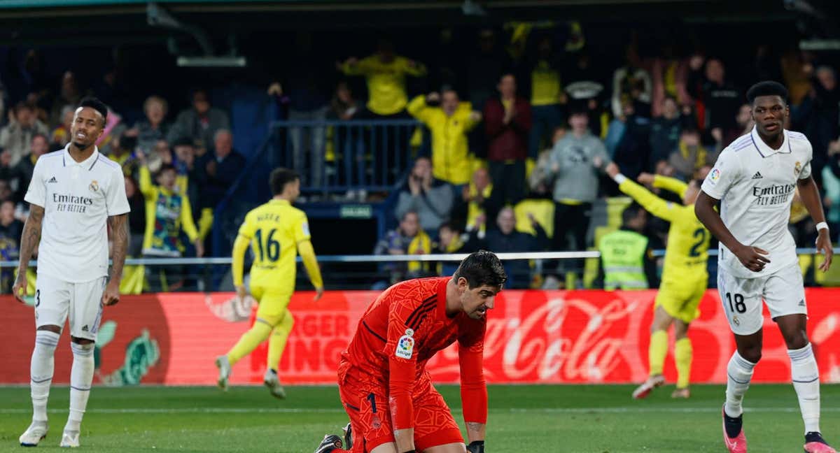 El Villarreal celebra el gol inicial de Yeremy Pino. /EFE