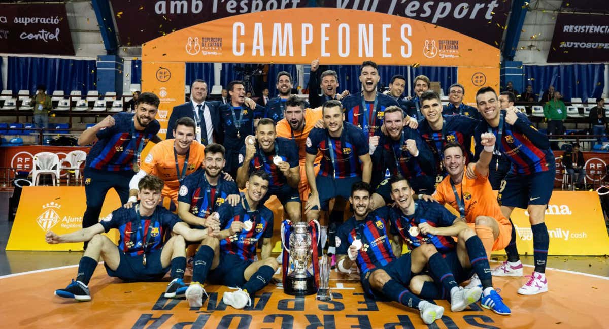 Antonio consiguió el gol de la victoria culé en la segunda parte./FCBfutbolsala