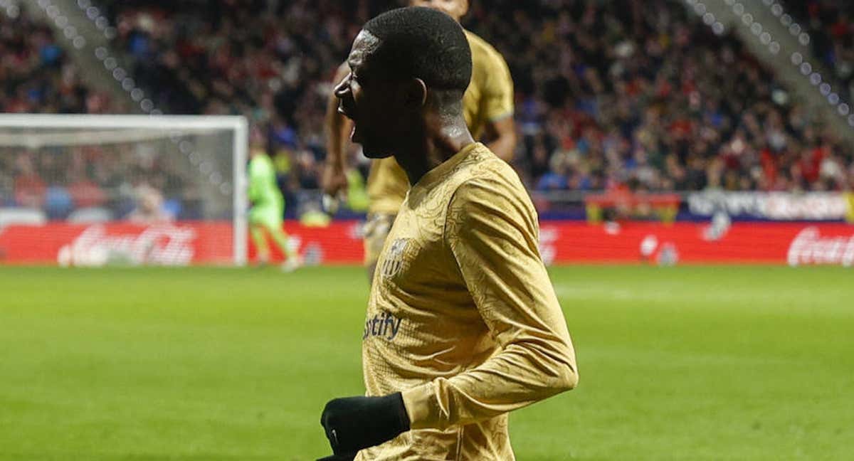 Dembélé marcó en el Metropolitano el 0-1 en el minuto 21 de partido.