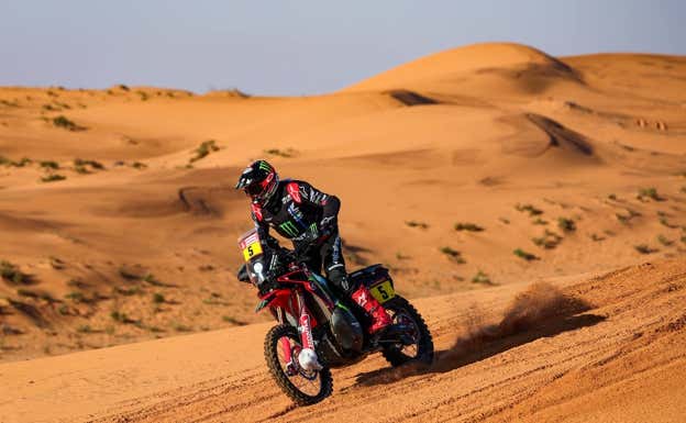 Joan Barreda, en la etapa 5 del Rally Dakar 2023.  DPPI
