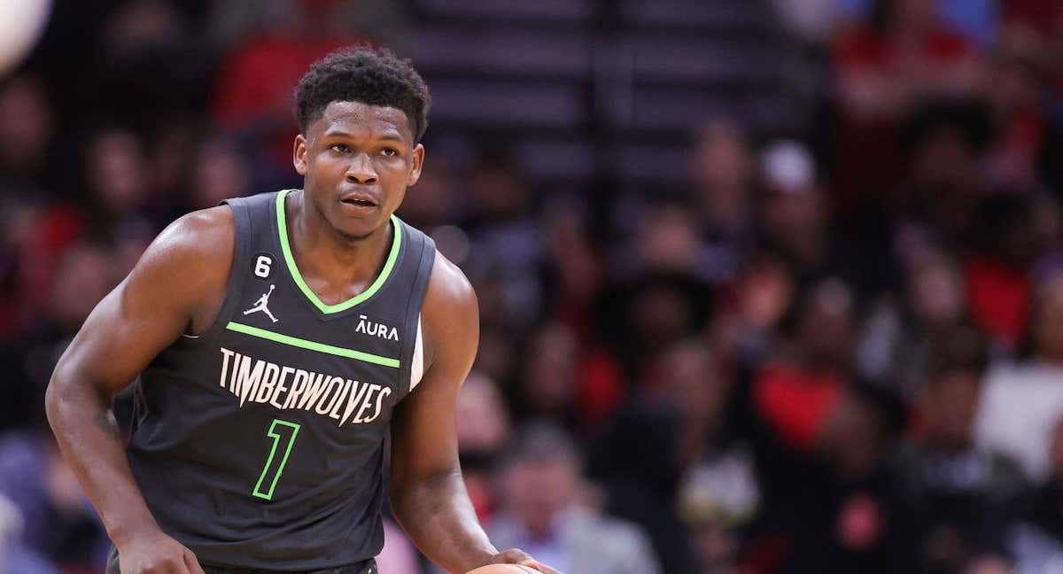 Anthony Edwards, en un partido reciente con los Timberwolves. /AFP