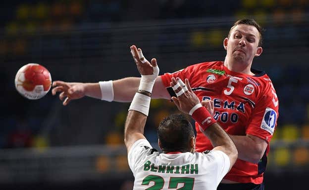 Sander Sagosen, con Noruega.  EFE