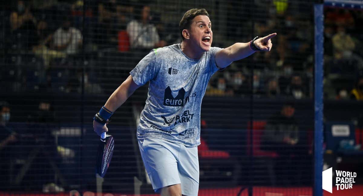 Paquito Navarro celebrando un punto la temporada pasada./WPT