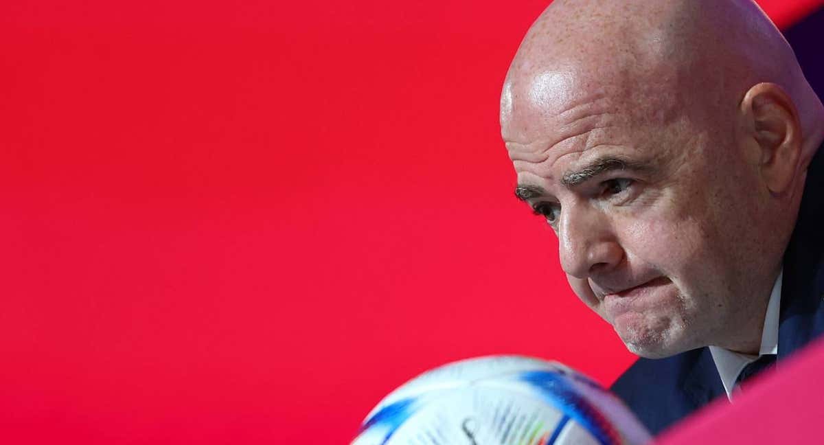 El presidente de FIFA, Gianni Infantino, durante una comparecencia ante los medios./EP